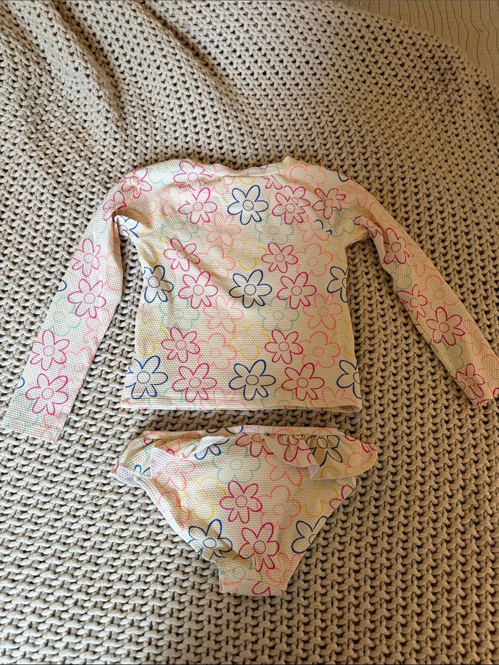 Old Navy toddler girls rash guard bathing suit